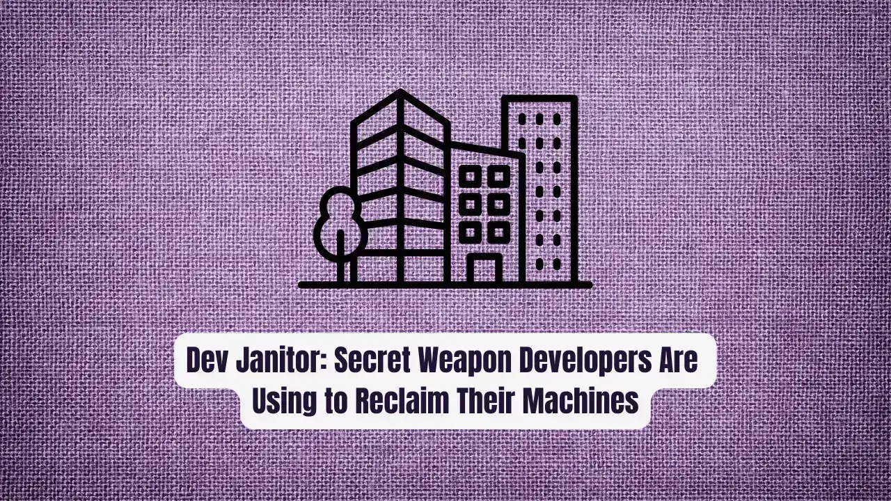 Dev Janitor: The Secret Weapon Developers Are Using to Reclaim Their Machines