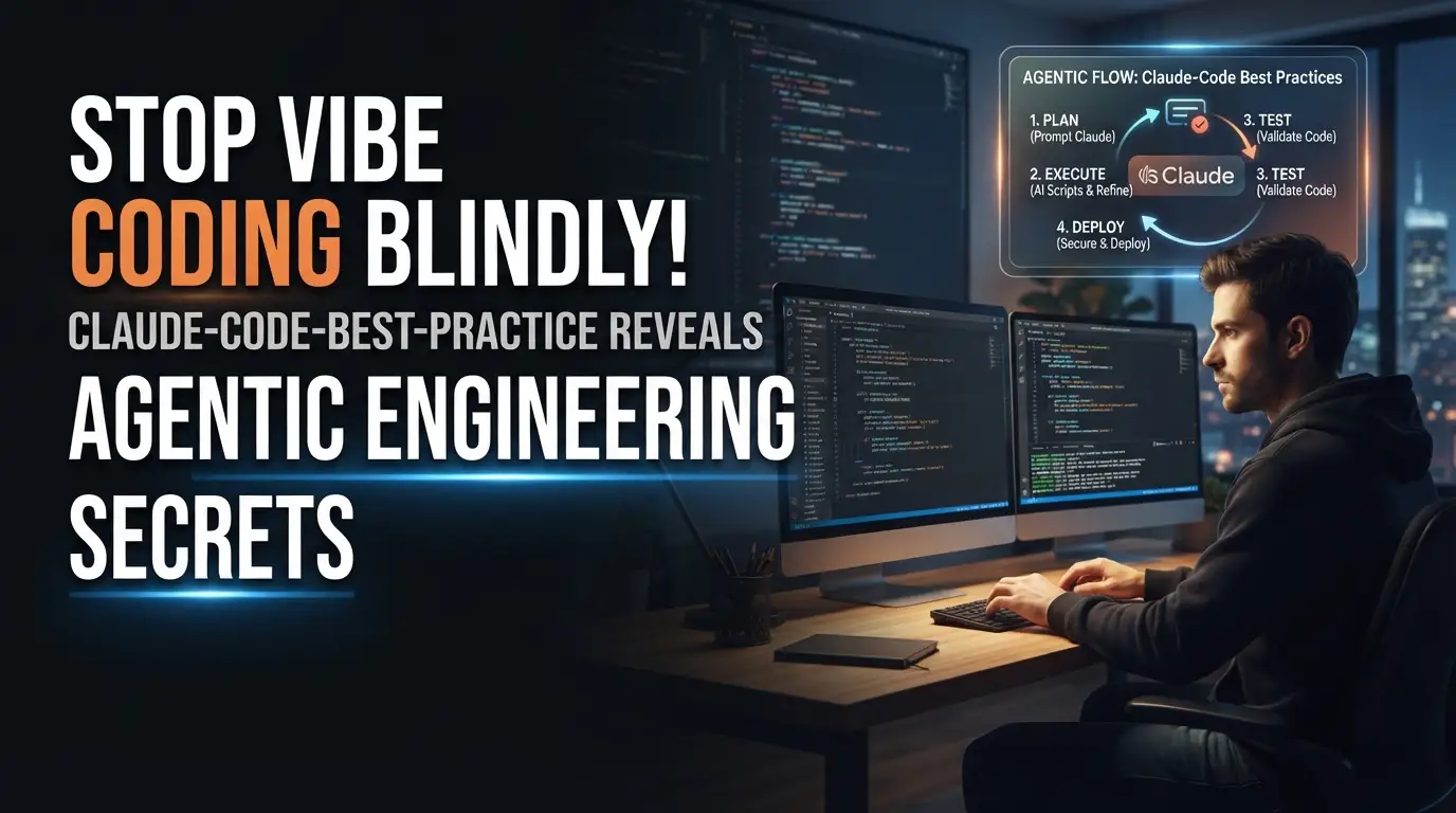 Stop Vibe Coding Blindly! claude-code-best-practice Reveals Agentic Engineering Secrets