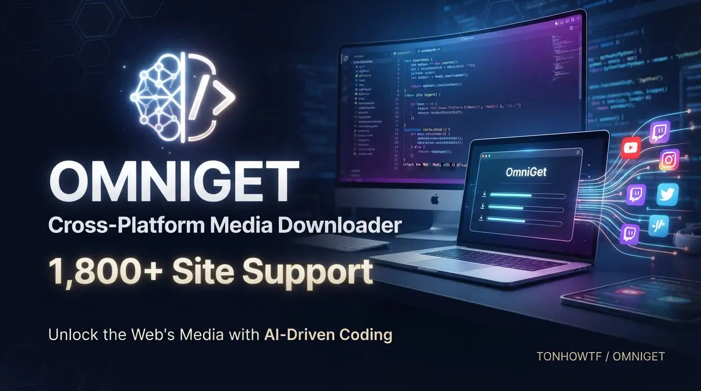 tonhowtf/omniget: Cross-Platform Media Downloader with 1,800+ Site Support