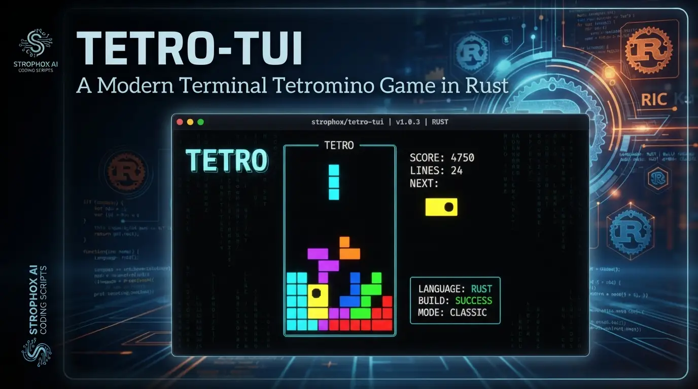 Strophox/tetro-tui: A Modern Terminal Tetromino Game in Rust