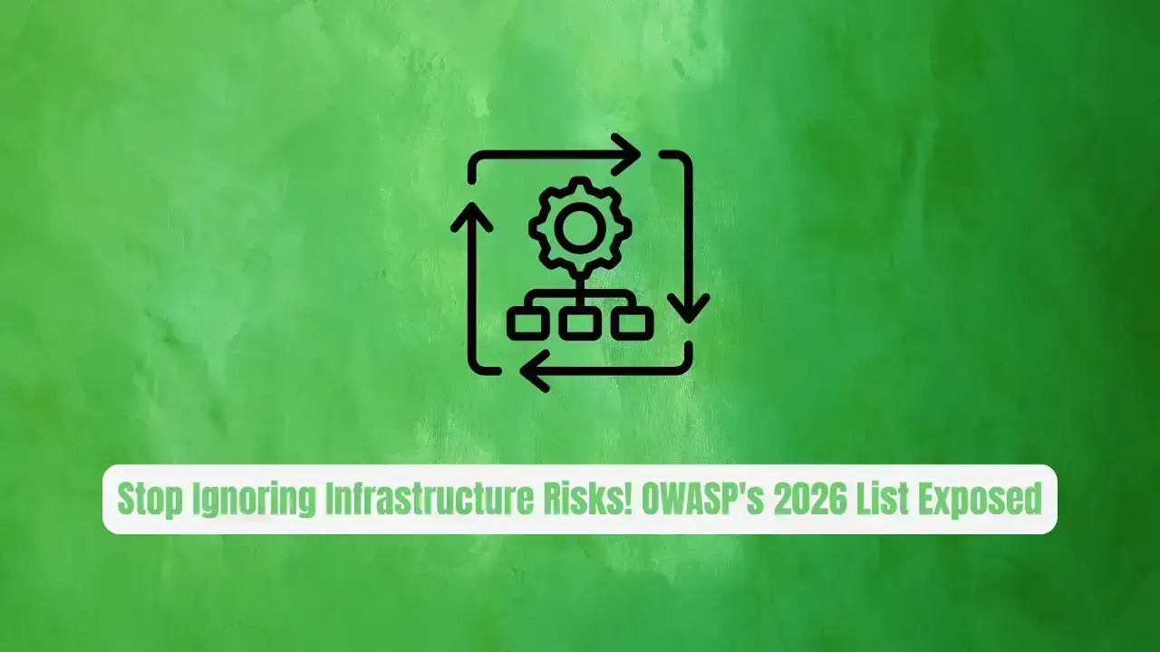 Stop Ignoring Infrastructure Risks! OWASP's 2026 List Exposed