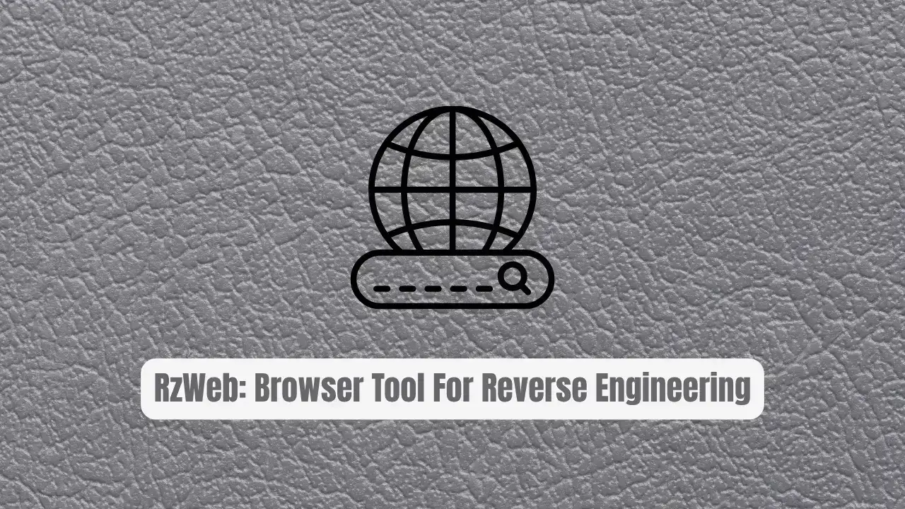 RzWeb: The Browser Tool For Reverse Engineering