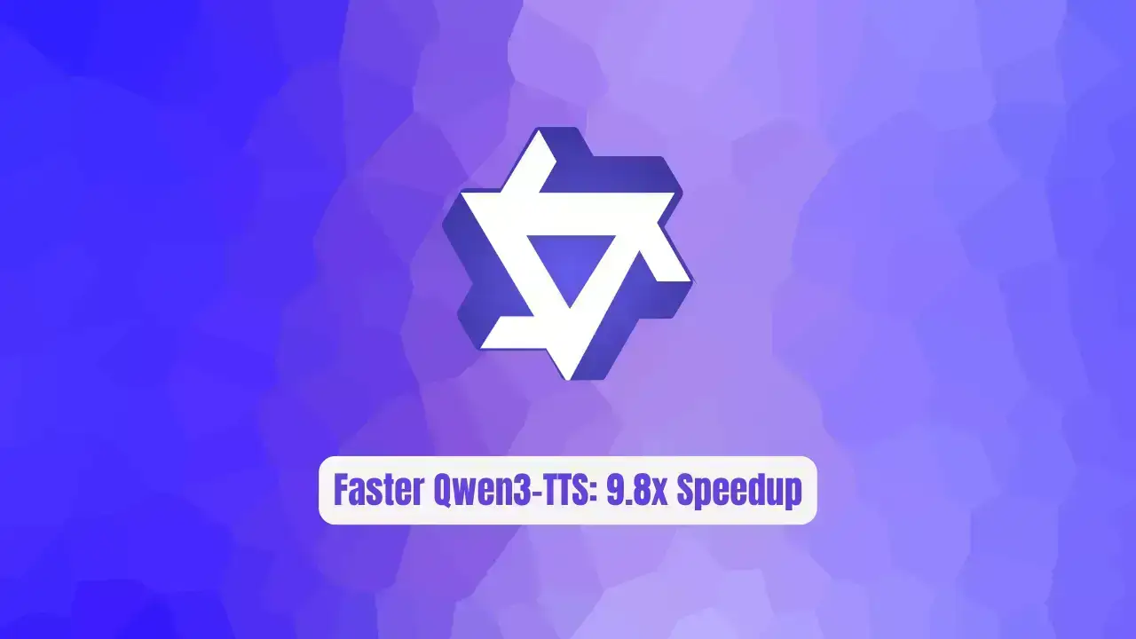 Faster Qwen3-TTS: 9.8x Speedup Without Flash Attention