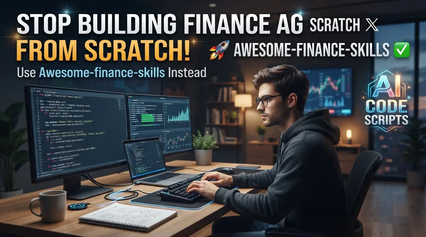 Stop Building Finance Agents From Scratch! Use Awesome-finance-skills Instead
