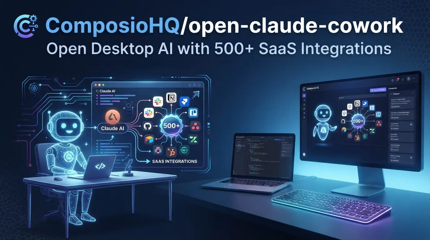 ComposioHQ/open-claude-cowork: Open Desktop AI with 500+ SaaS Integrations