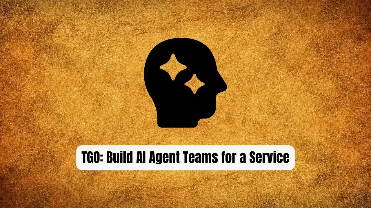 TGO: Build AI Agent Teams for Modern Customer Service