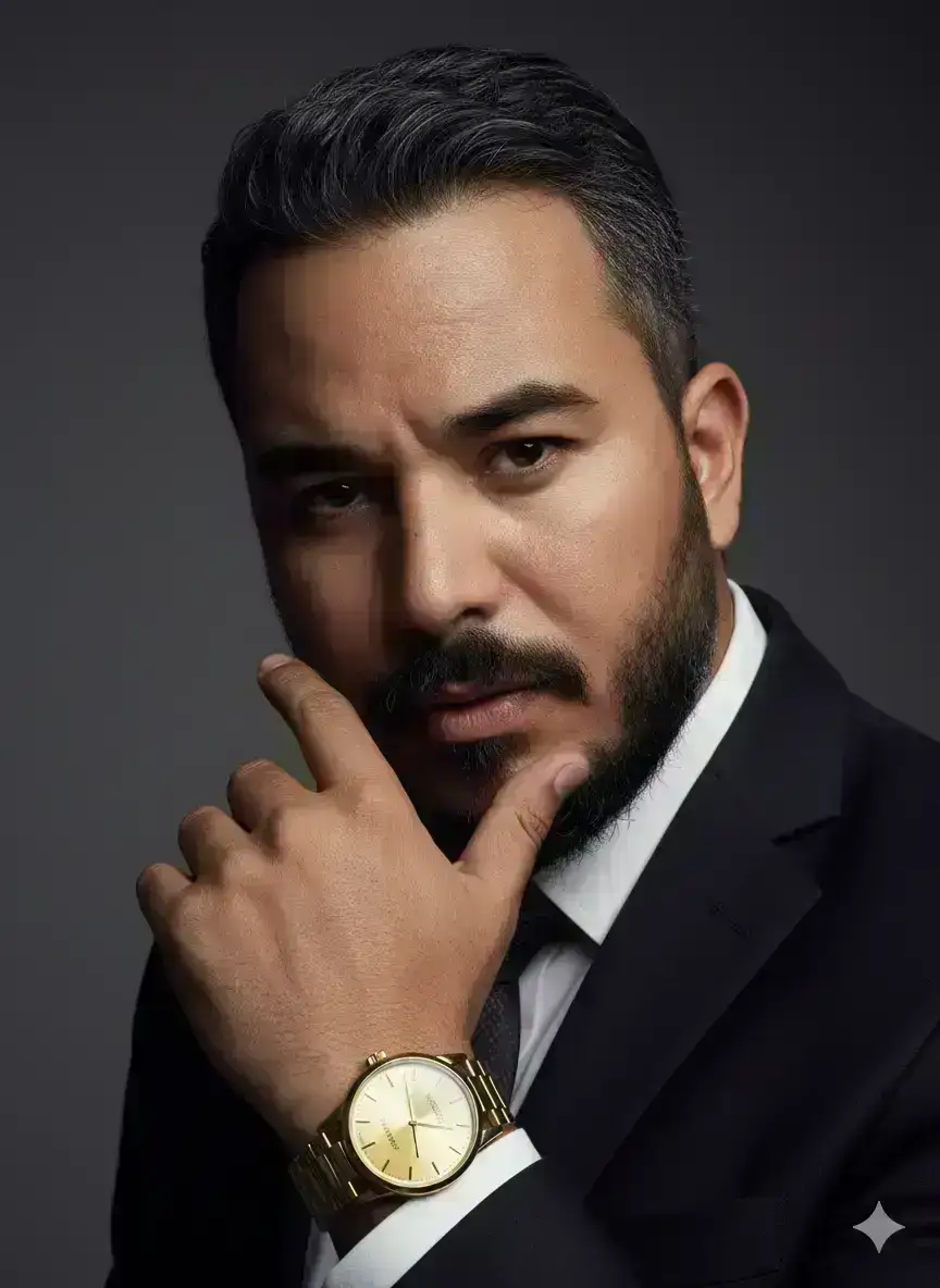 Hyper-realistic Portrait of an Elegant Man