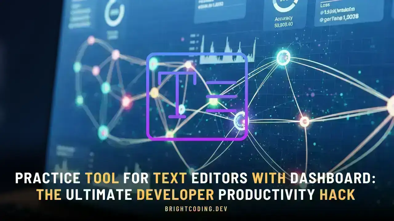 Practice Tool for Text Editors with Dashboard: The Ultimate Developer Productivity Hack