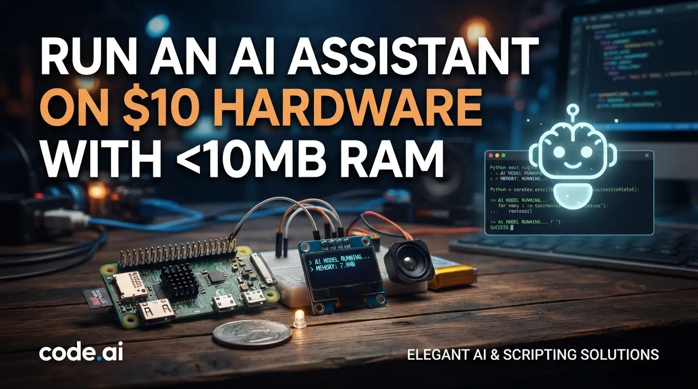 sipeed/picoclaw: Run an AI Assistant on $10 Hardware with <10MB RAM