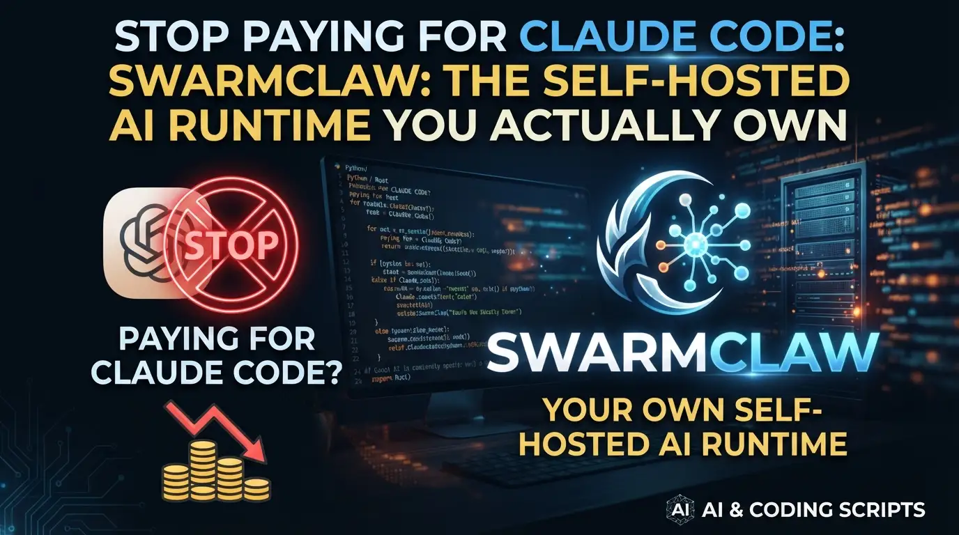 Stop Paying for Claude Code: SwarmClaw Is the Self-Hosted AI Runtime You Actually Own