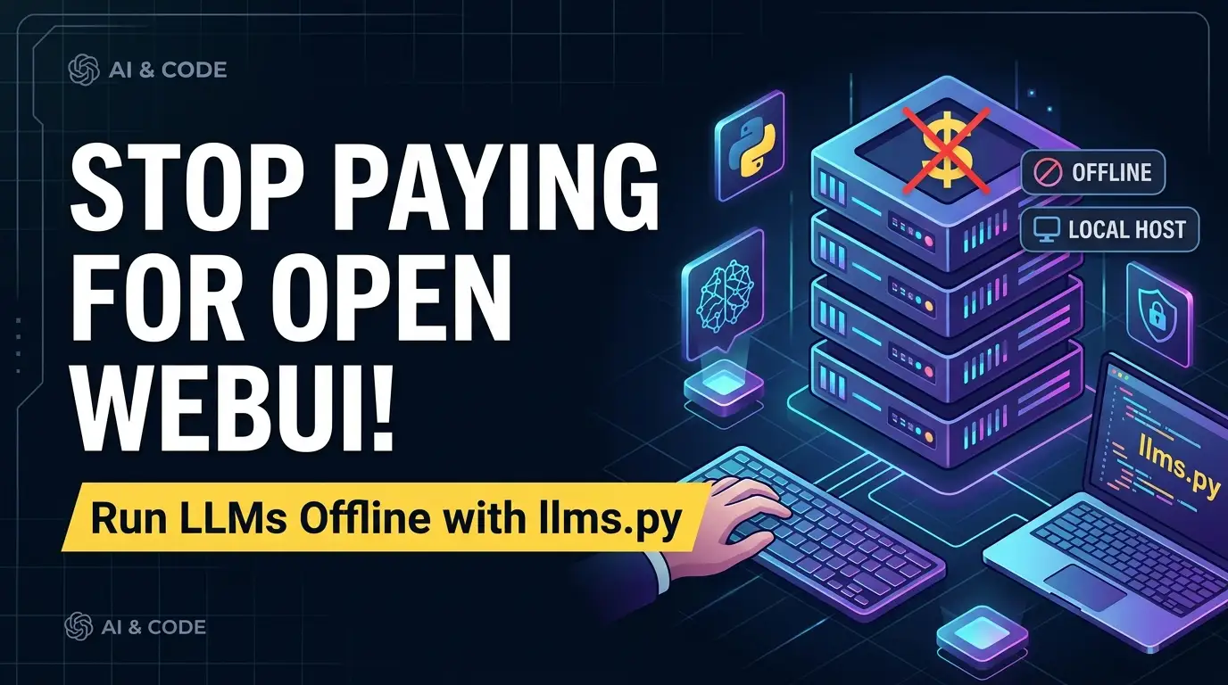 Stop Paying for Open WebUI! Run LLMs Offline with llms.py