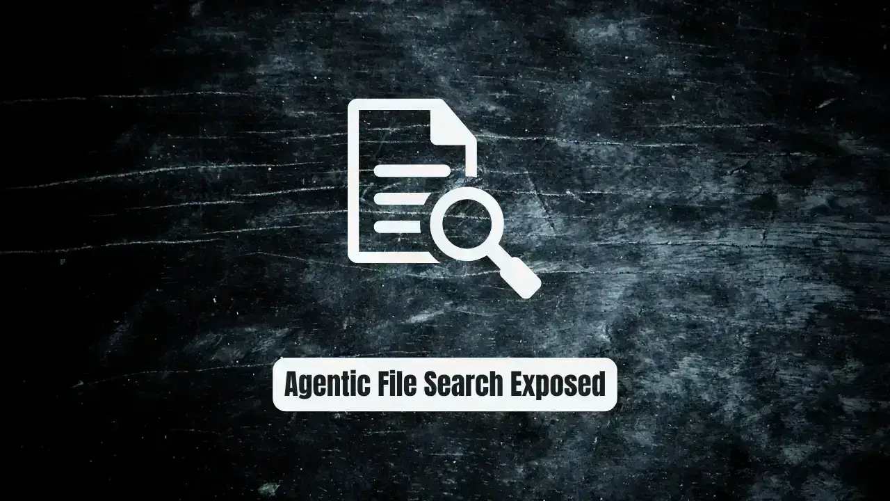 Stop Chunking Documents Blindly: Agentic File Search Exposed