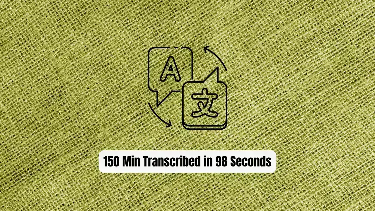 Insanely Fast Whisper: 150 Min Transcribed in 98 Seconds