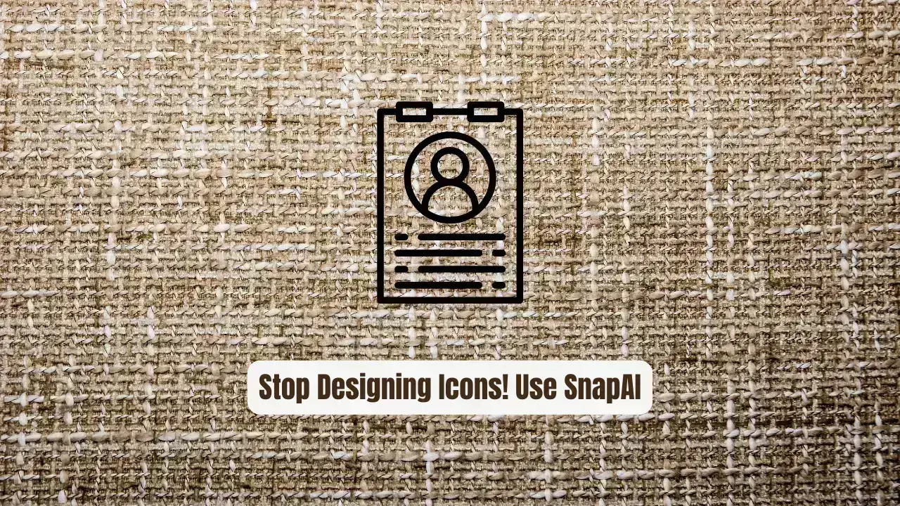 Stop Designing Icons Manually! Use SnapAI Instead