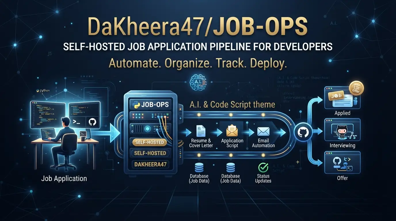 DaKheera47/job-ops: Self-Hosted Job Application Pipeline for Developers