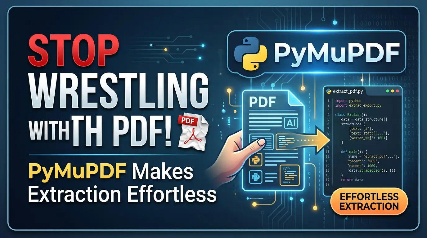 Stop Wrestling with PDFs! PyMuPDF Makes Extraction Effortless