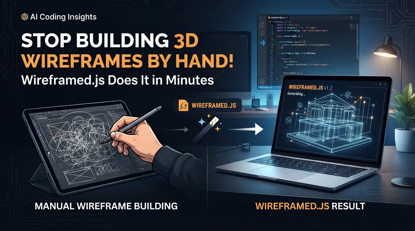 Stop Building 3D Wireframes by Hand! Wireframed.js Does It in Minutes