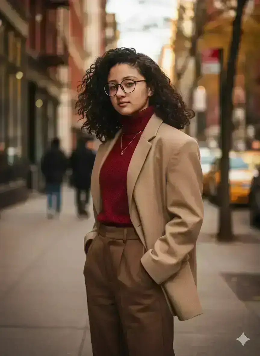 Editorial portrait of an young woman