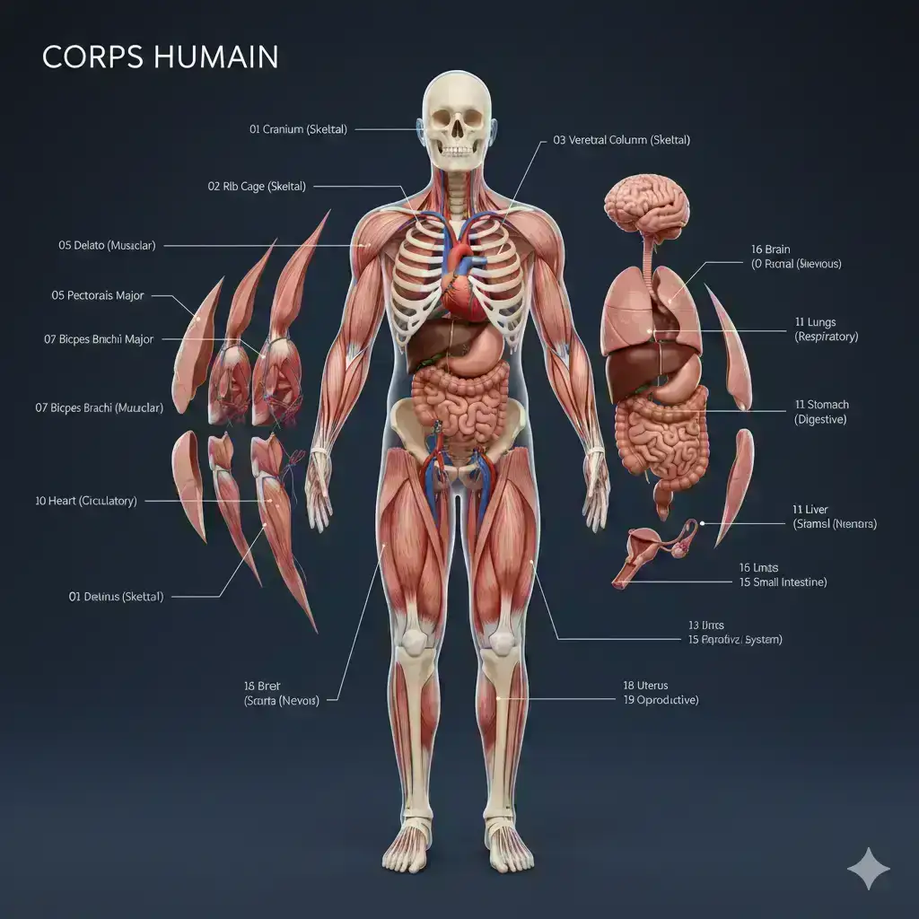 Exploded Anatomy: The Human Body
