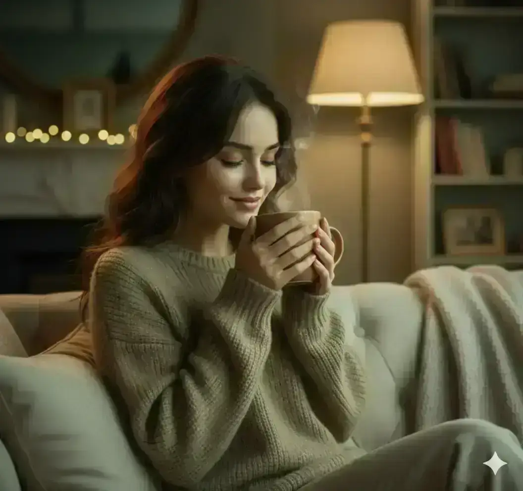 Cozy Moment of Peaceful Relaxation