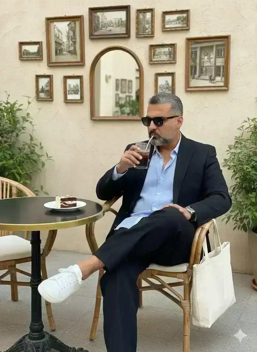 A fashionable a man