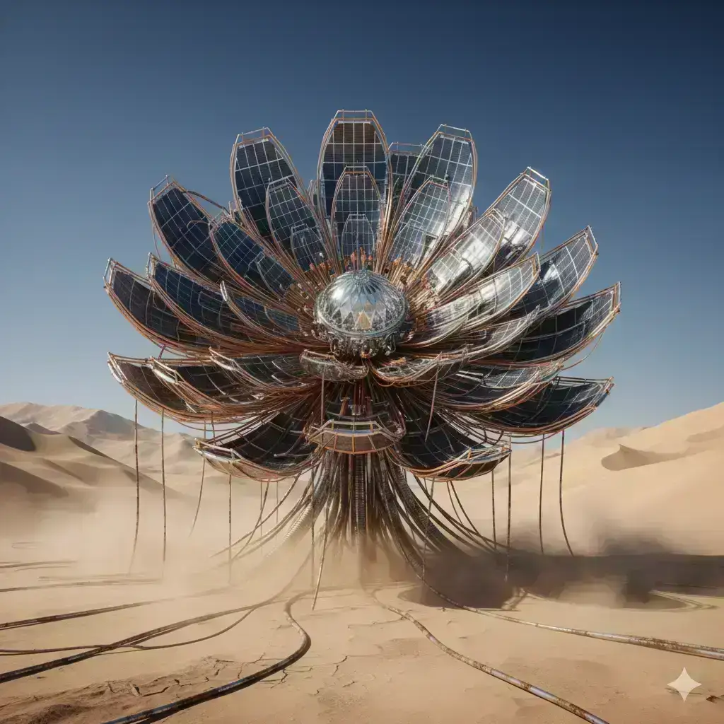 Futuristic flower