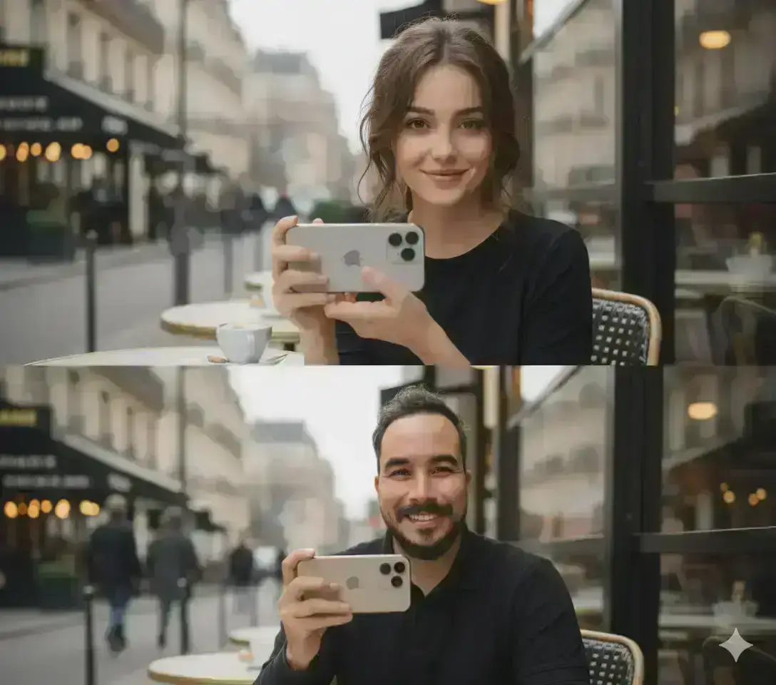 Couple selfie trend 📸