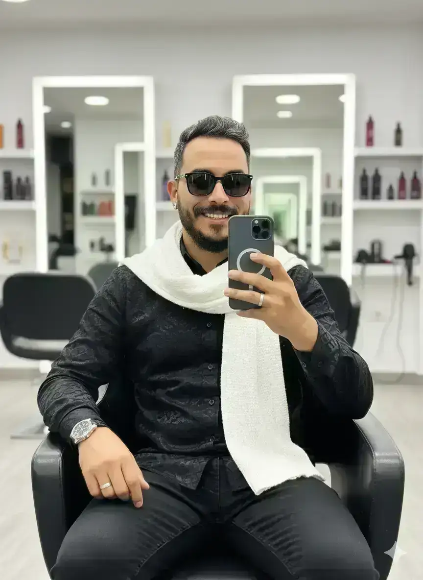 Man Taking Mirror Selfie