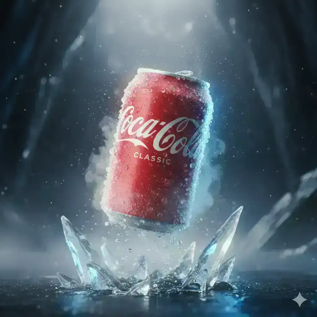 Frozen aesthetic of the image