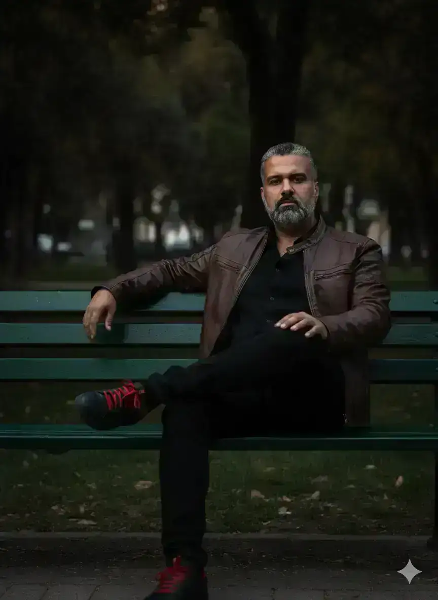Urban Portrait with Dramatic Lighting