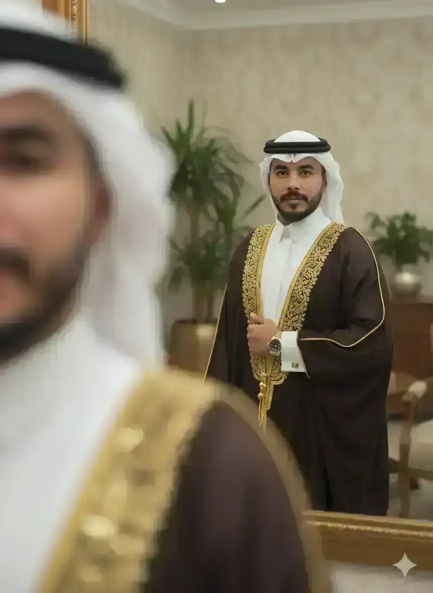 Elegance Reflected: A Portrait in Bisht