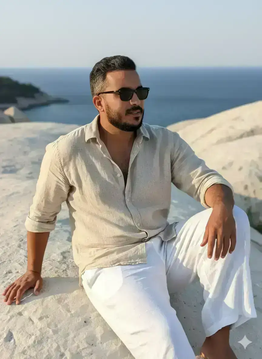 Young Man's Mediterranean Portrait