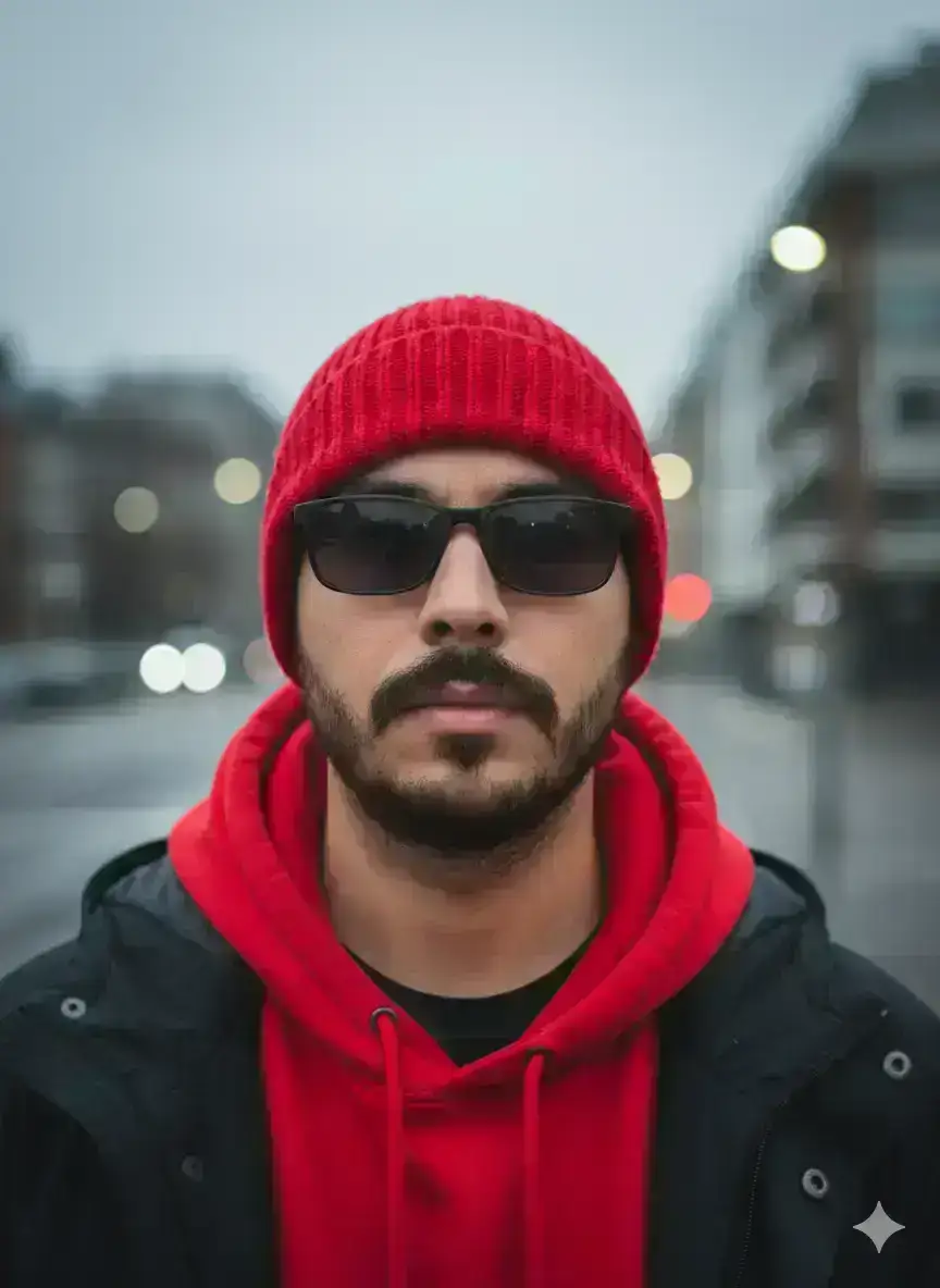 Hyper-realistic Urban Male Portrait