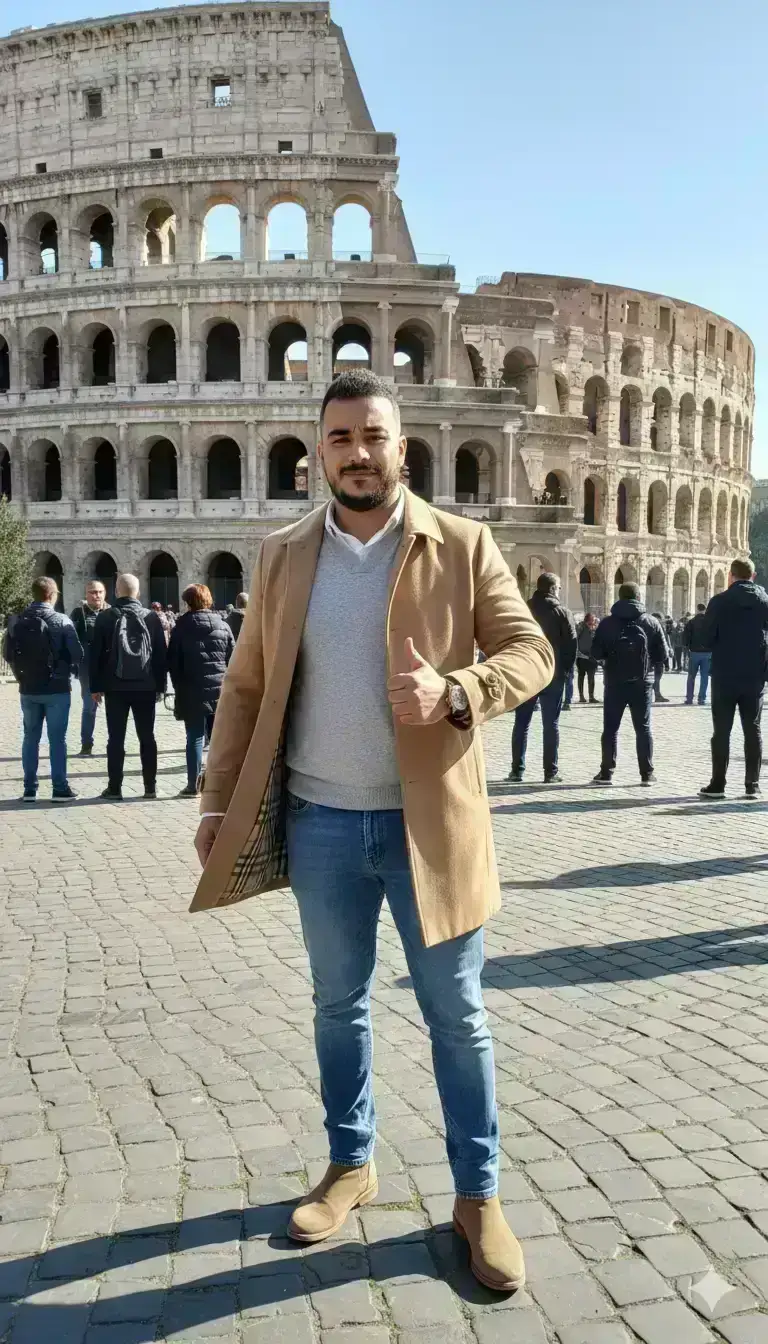 Roman Holiday: Hyper-Realistic Portrait