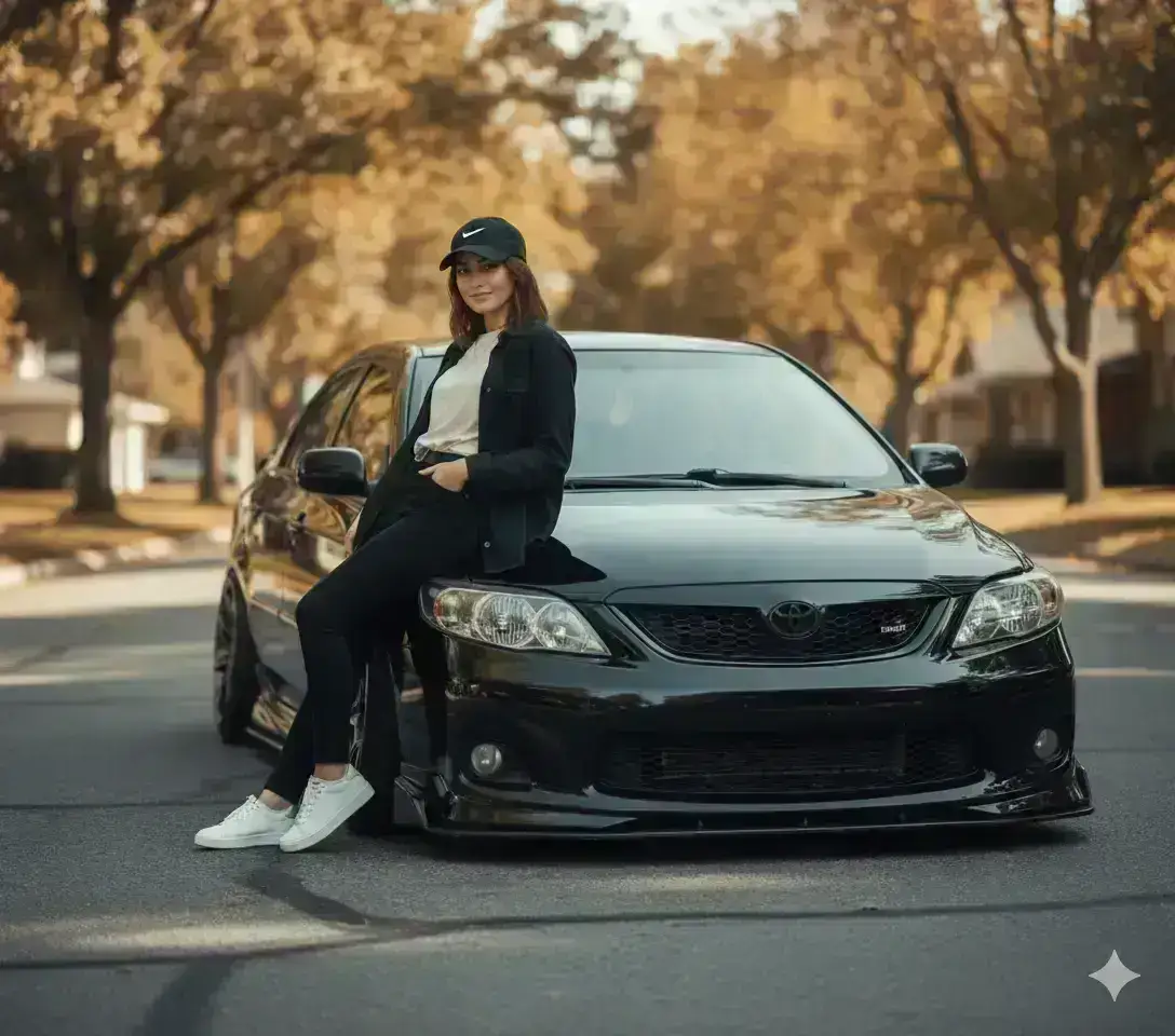Blacked-Out Corolla and Fall Vibes
