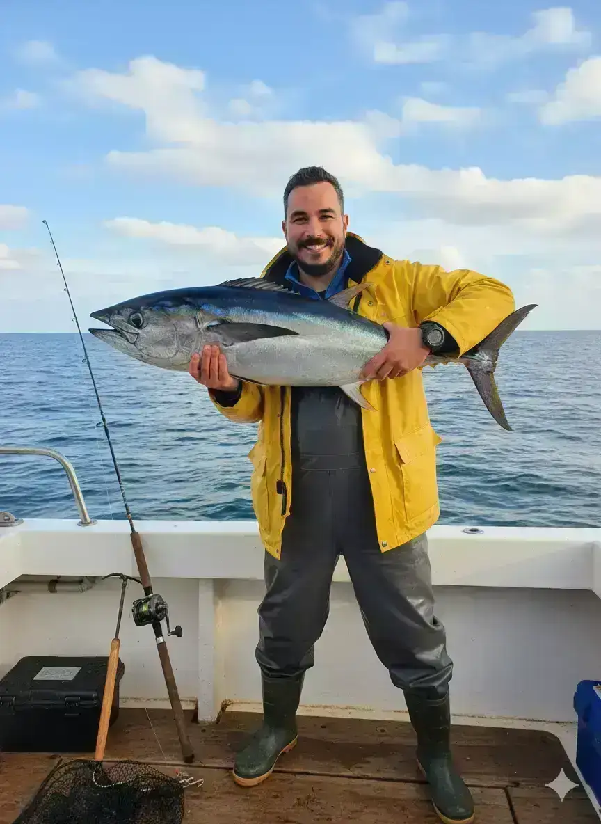 Moroccan Fisherman Shows Off Catch