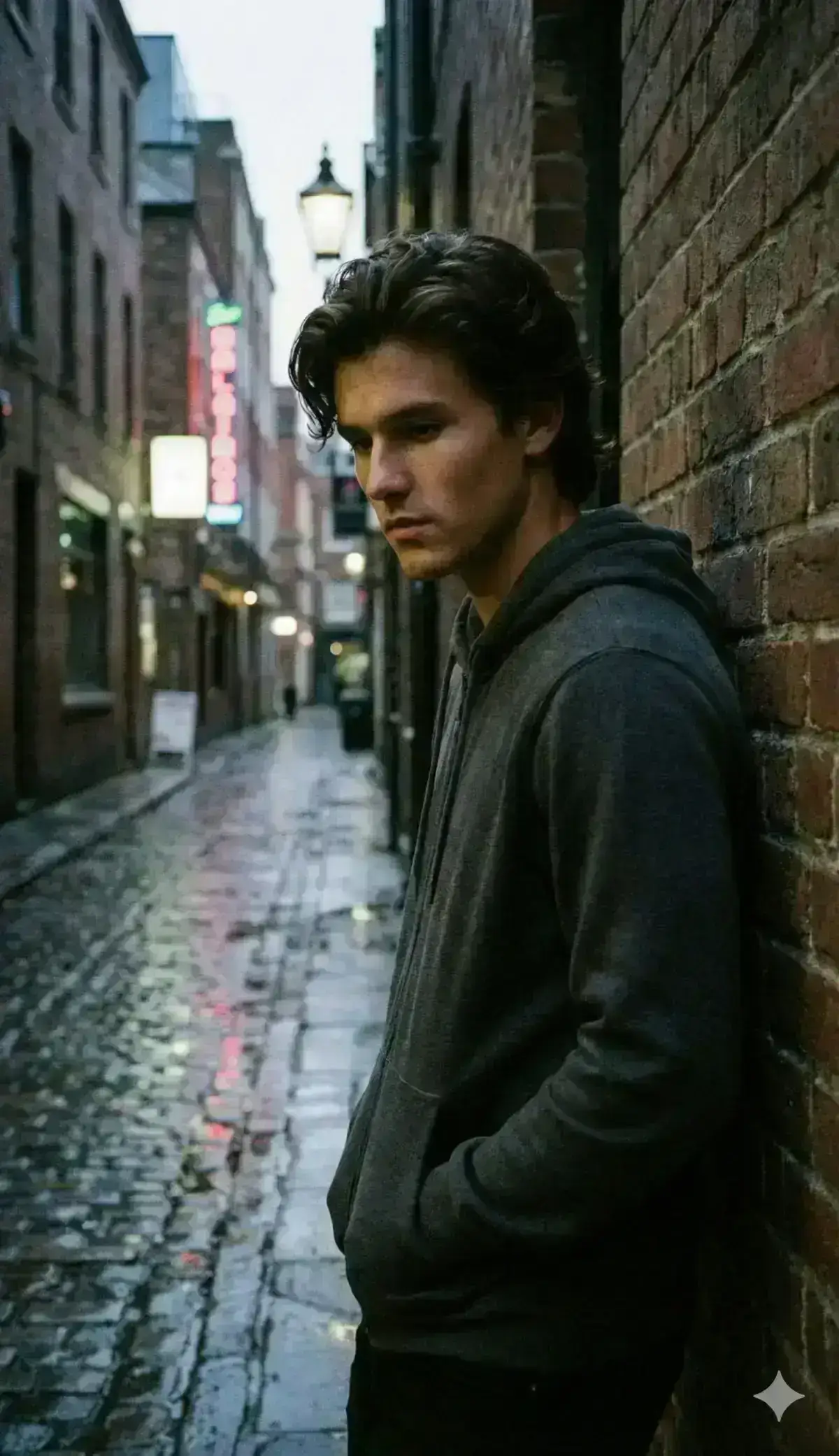urban fashion editorial with quiet masculine confidence