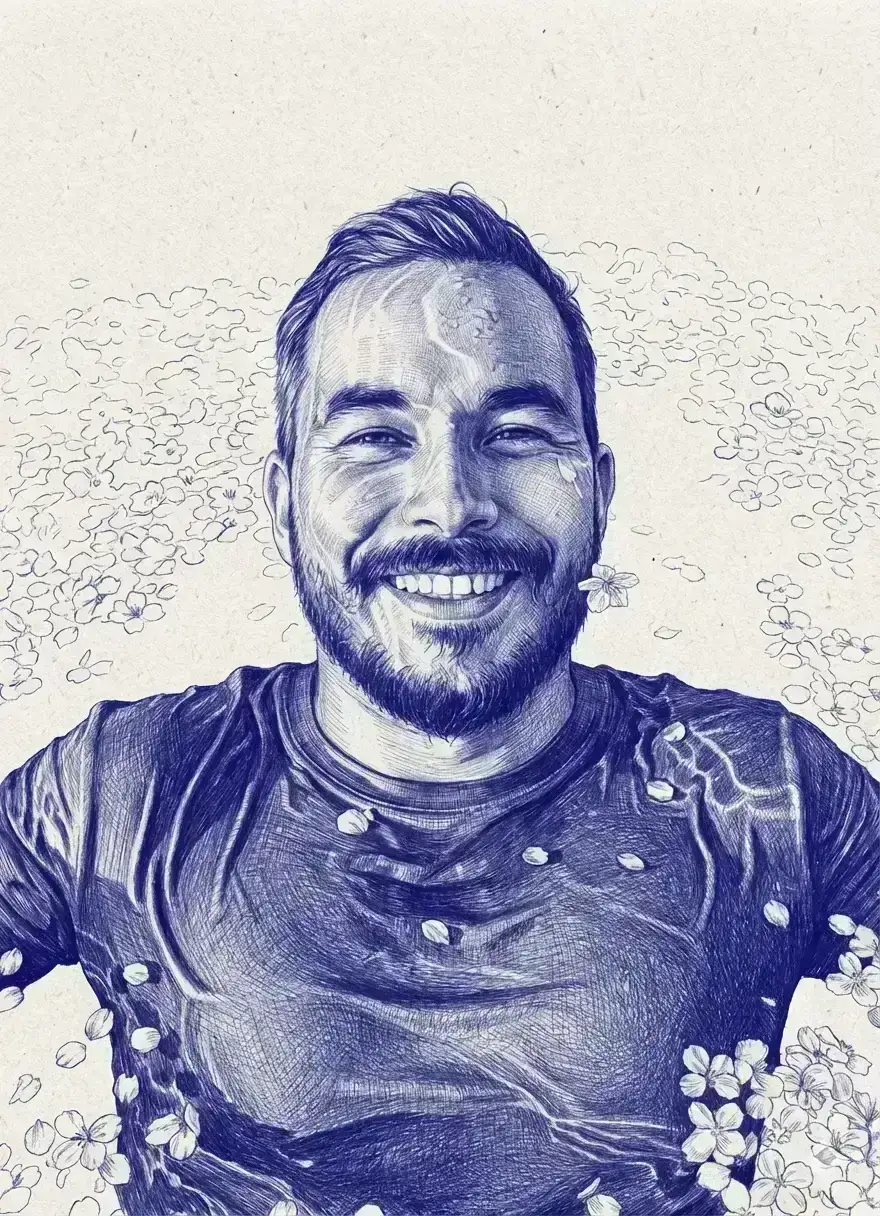 Hyper-Realistic Ballpoint Drawing